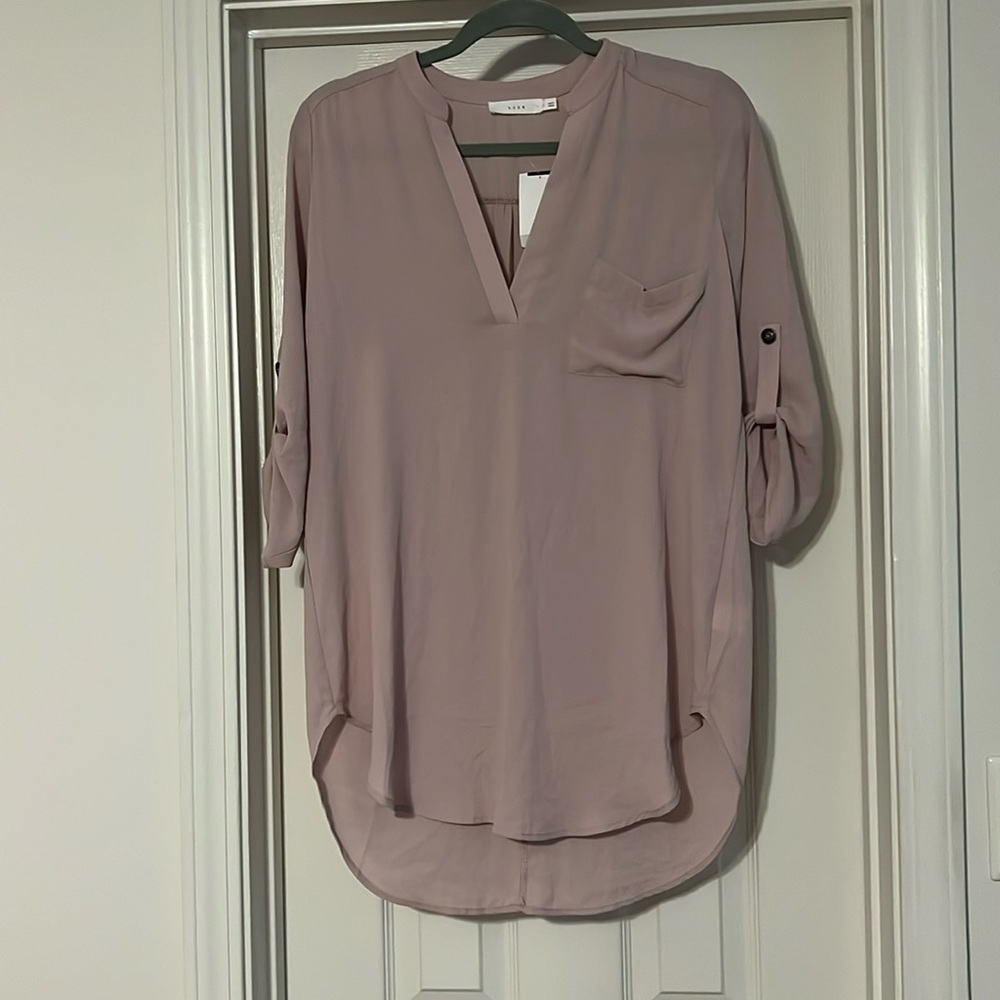 Women’s Size Small High Low top in light pink/mauve